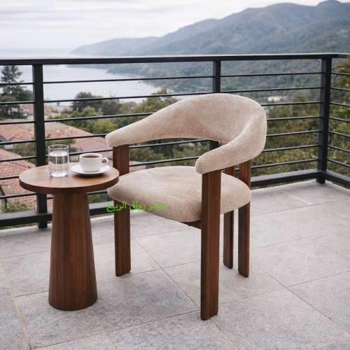 كرسي مفرد قماش وردي قاعدة حديد رقم DY-12