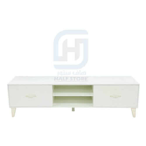 طاولة بلازما (تلفاز) خشب ابيض رقم 00036