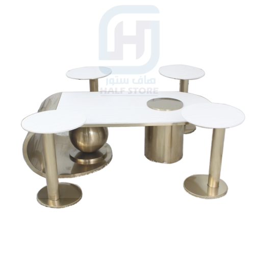 طقم طاولات سيراميك كنب 5قطع رقم T-15-3