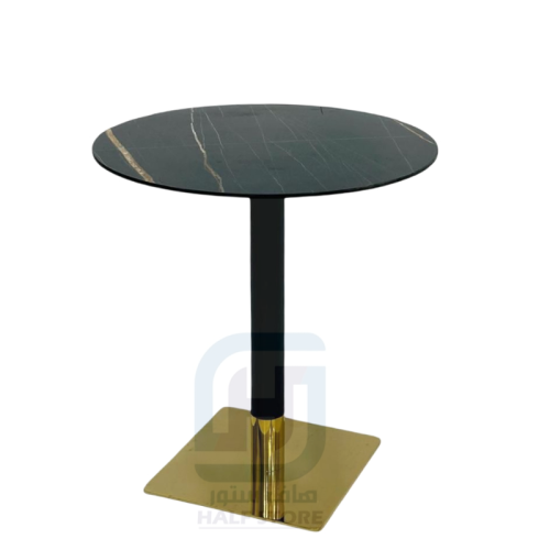 طاولة كافيه سيراميك بقاعدة حديد رقم RT-8105