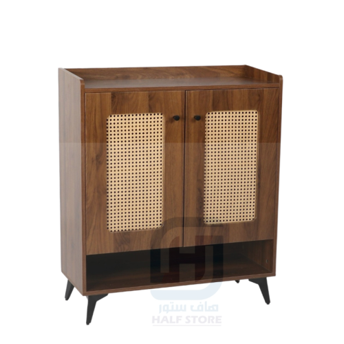 دولاب (جزامة) أحذية خشب بني 2باب رقم X277