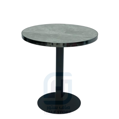طاولة كافيه سطح رخام بقاعدة حديد رقم RT-8103