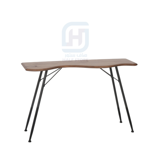 مدخل (كونسول) خشب بني هيكل حديد رقم UH24042A