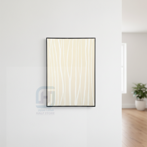 لوحة جدارية فنية بإطار اسود رقم 72145