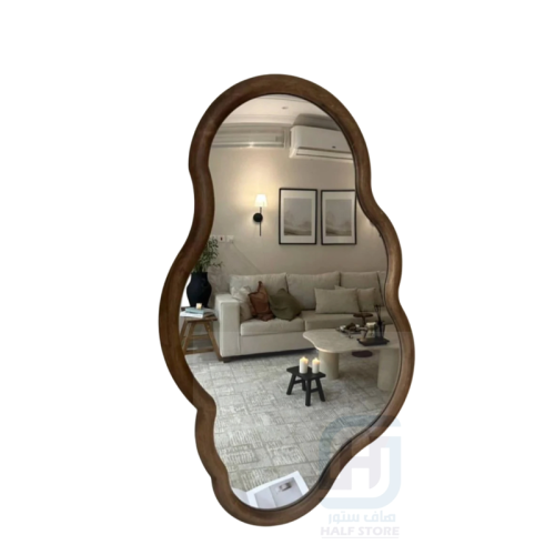 مرآة (مراية) مموجة خشب رقم 000126