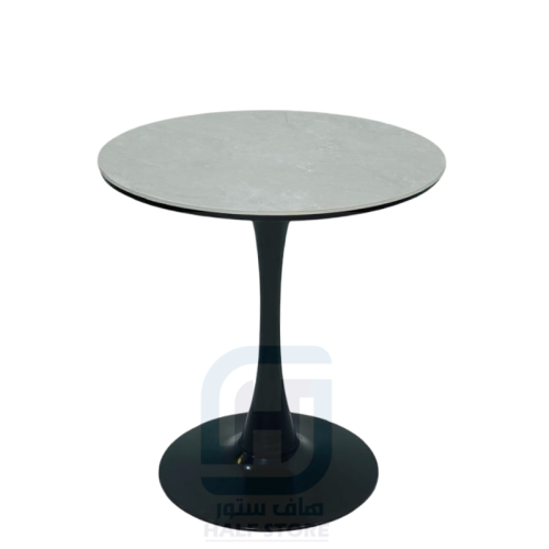 طاولة كافيه سطح رخام بقاعدة حديد رقم RT-8097