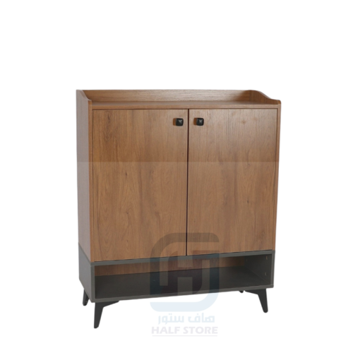 دولاب (جزامة) أحذية خشب بني 2باب رقم X164