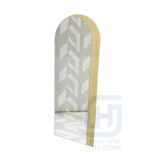 مرآة (مراية) مستطيلة استاند إطار خشب رقم 00076