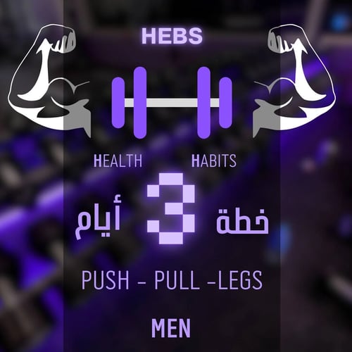 3 days workout schedule Push Pull Legs - for men