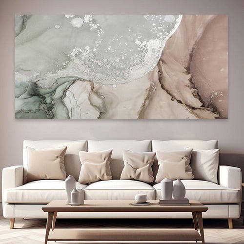 لوحة عرضية فن تجريدي تصميم عصري