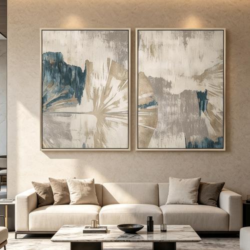 لوحة ثنائية تصميم مودرن للصالات والمجالس