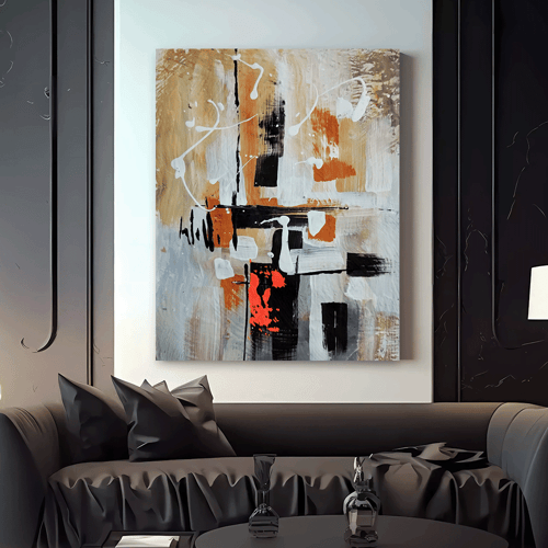 لوحة جدارية فن تجريدي مودرن آرت