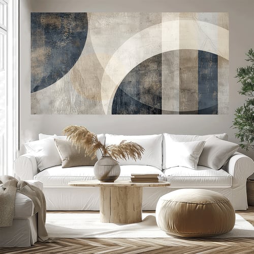 لوحة عرضية فن تجريدي تصميم عصري