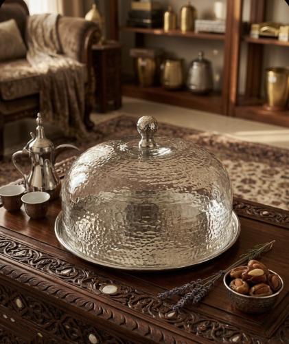 صينية كيك المنيوم غطاء زجاج