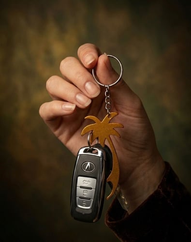 ميدالية "السيف والنخلة" الذكية - تعليقة مفاتيح وفتّاحة علب