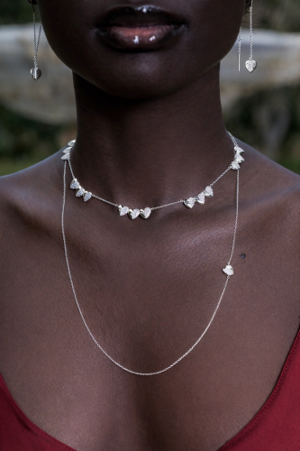 FULLOFHEARTS CHOCKER SILVER