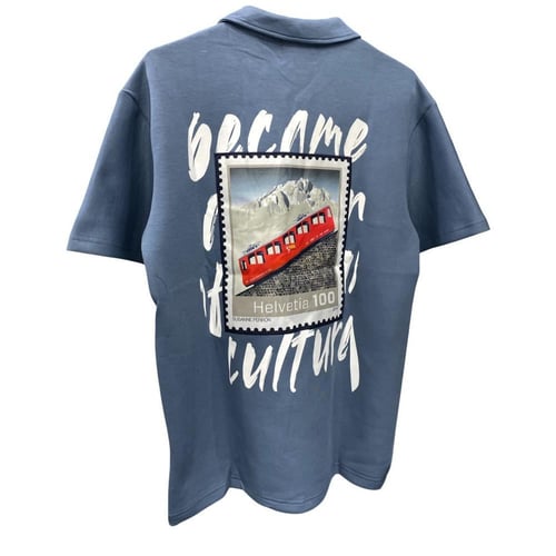 تيشيرت اوفر سايز ياقة خامة طبي