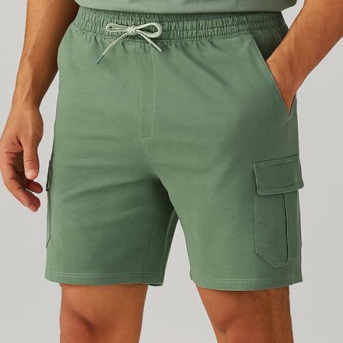 شورت قطن جيب زيتي