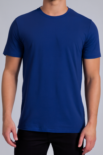 تيشيرت كحلي قطن ساده