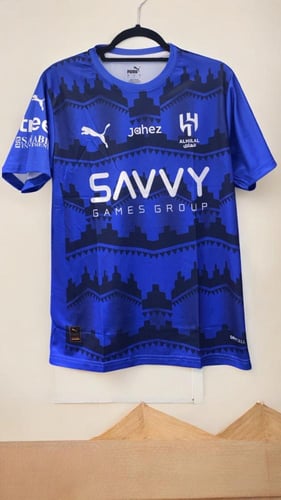 تيشيرت طقم الهلال الجديد 2026 كورة قدم طبعة ليزر ب...