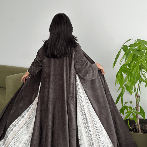 (0027) Velvet fabric, warm and luxurious, with Turkish jacquard weaving, with a fine and subtle pattern