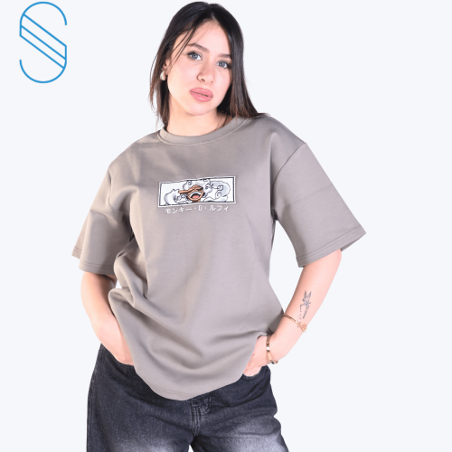 تيشيرت Unisex بتطريز لمونكي دي لوفي