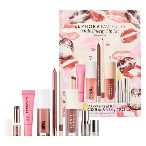مجموعة سيفورا للشفاه ( Nude Energy Lip Kit Makeup Set ) من Sephora Favorites