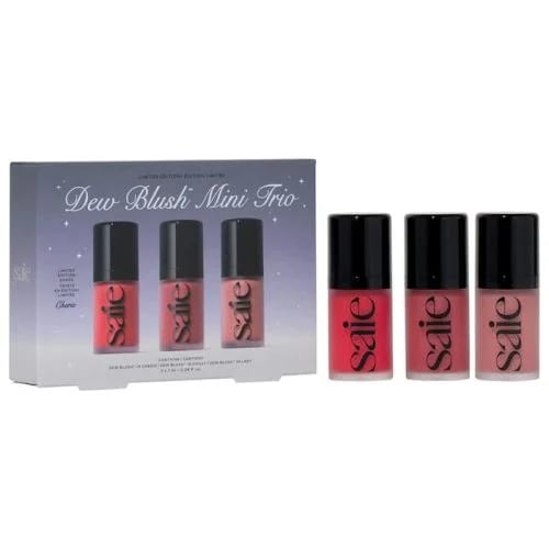 مجموعة أحمر الخدود الكريمي السائل الجديدة ( Mini Dew Blush Trio Gift Set ) من ساي Saie