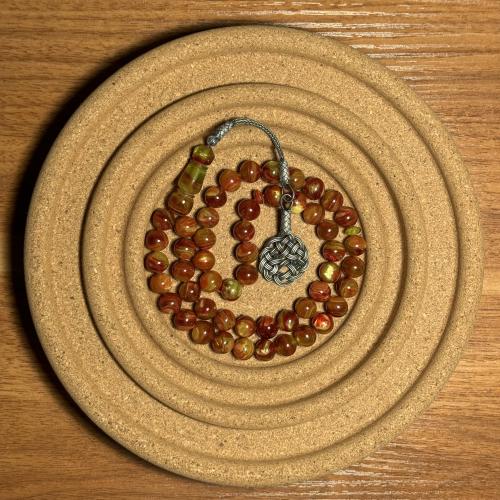 مسباح فاتوران عنابي مموج طربزونه