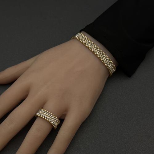 Bracelet with her ring Italian 21 karat