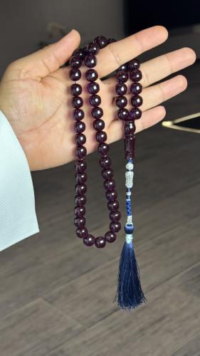 Purple reflection chameleon saffron rosary