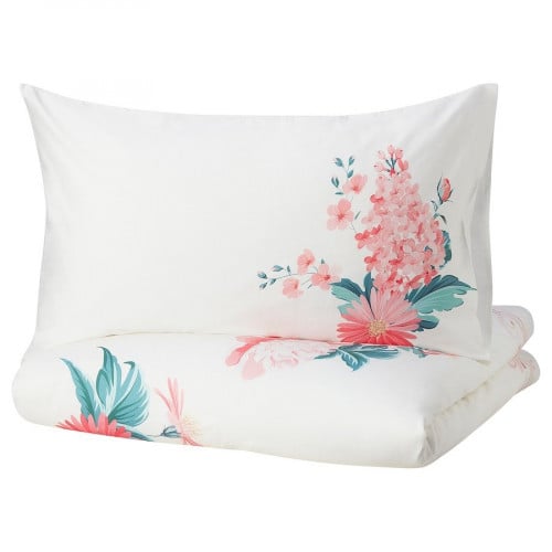 غطاء لحاف + 2 غطاء وسادة مطرز فاخر