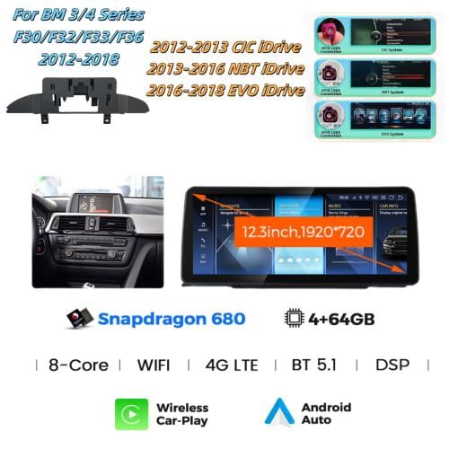 شاشة سيارة بي ام دبليو BMW 3Series 4Series F30 F32...