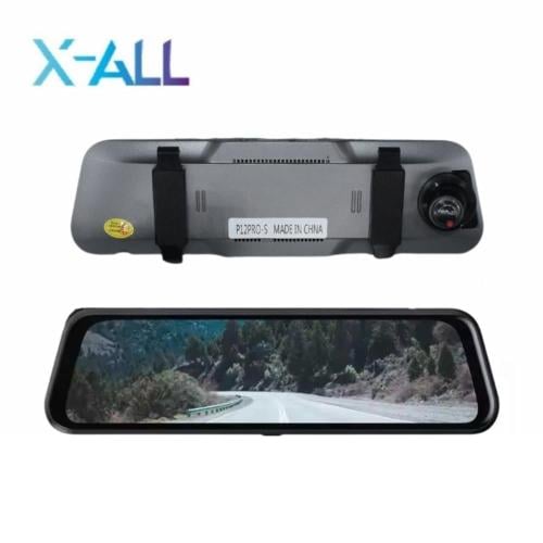 Dash cam with two cameras, front and rear