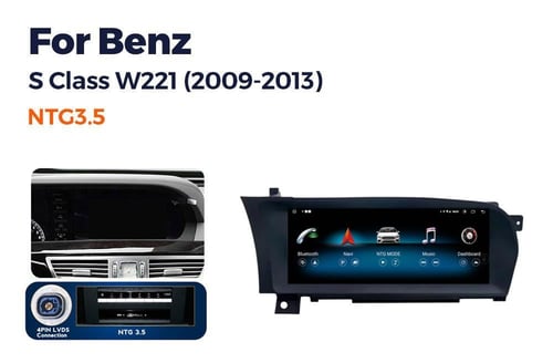 شاشة سيارة مرسيديس بنز BENZ S Class W221 2010-2013