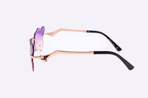 نظارة المملكة بنفسجي عدسات تحمل خريطة السعودية