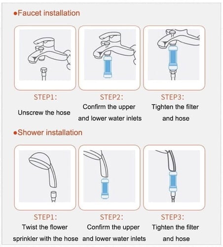 فلتر دش برائحة الروز بفيتامين C