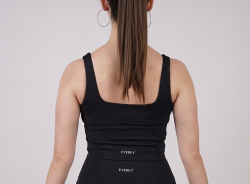 All day Sport top - black