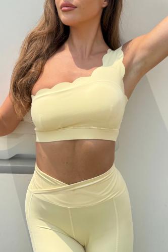 SUMMER GLOW sport bra - Butter yellow