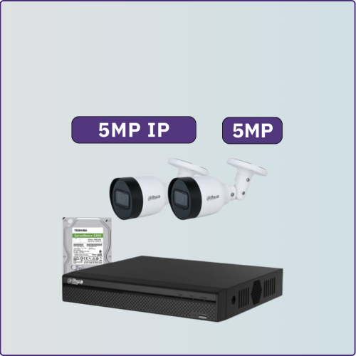 كاميرات مراقبة IP شبكية - 5 ميجابكسل