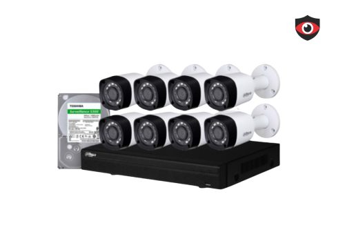 كاميرات مراقبة دهوا - 8 كاميرات 8 ميجا داخلية أو خ...