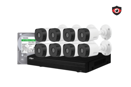 كاميرات مراقبة دهوا - 8 كاميرات5 ميجا داخلية أو خا...