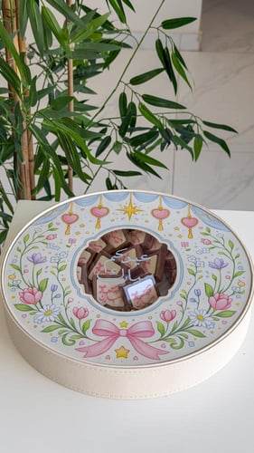 صينيه عيد مبارك شوكلت حفر مغلف