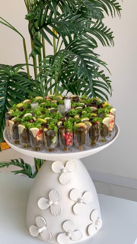 صينيه الورد ورق عنب ٥٠ كاسه