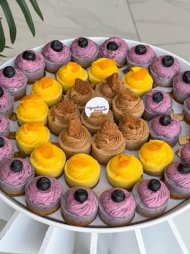 صينيه ميني تشيزكيك الفواكهه