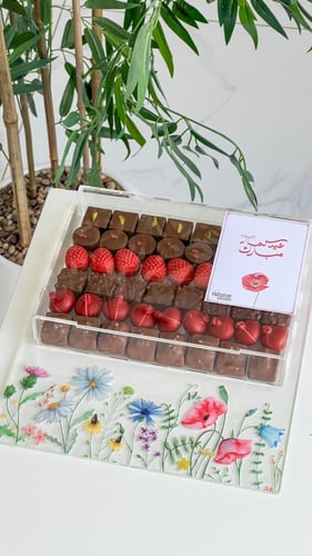 صينيه اكريلك مكس شوكلت