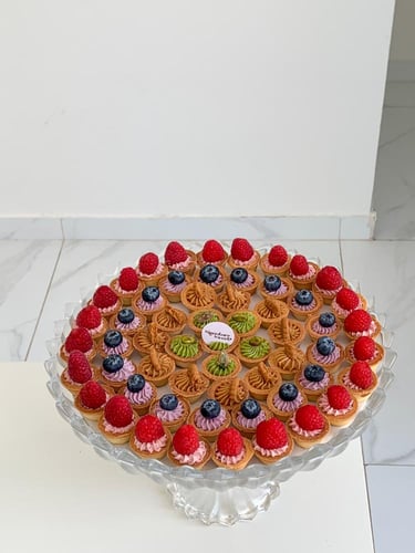 صينيه كريستال ميني تارت الفواكه