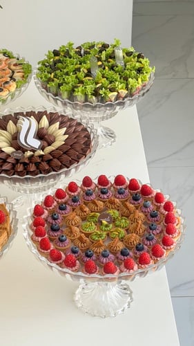 بكج ٥ صواني الكريستال