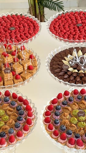 بكج ٦ صواني الكريستال حالي