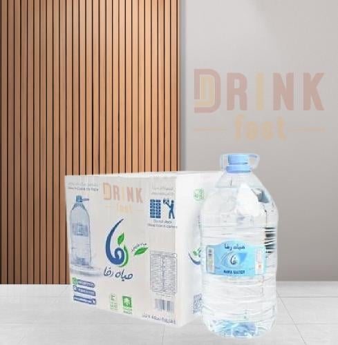 مياه رفا ٥ لتر * ٤ حبات